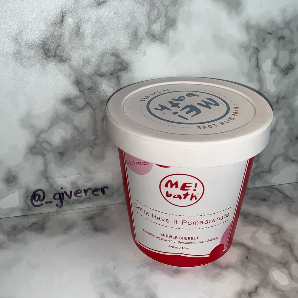 Me! Bath Shower Sherbet Gotta Have It Pomegranate Exfoliating Sugar Scrub